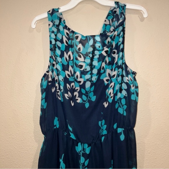 Women’s Avenue plus size 18/20 modern abstract graphic popover maxi dress - Picture 5 of 7